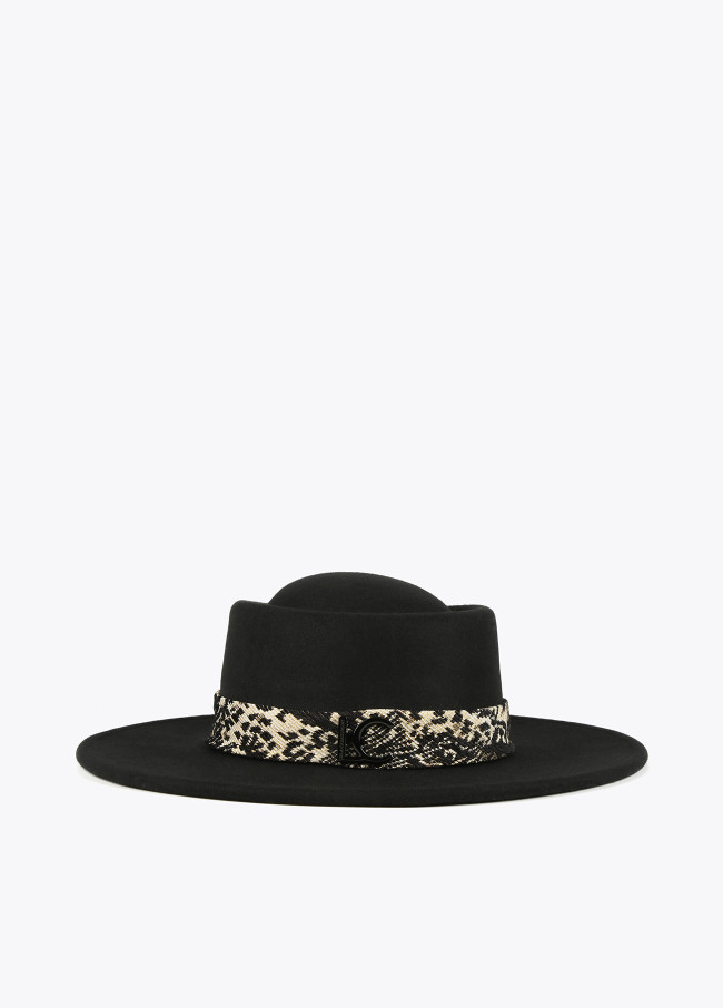 Chapeau ruban jacquard