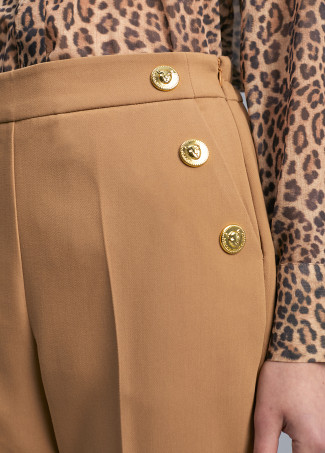 Button detail trousers