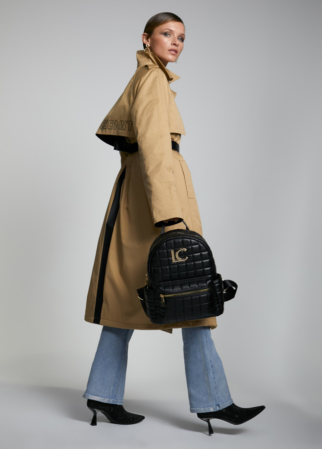 Belted Trench Coat with Logo - Lola Casademunt Belted Trench Coat with Logo - Lola Casademunt