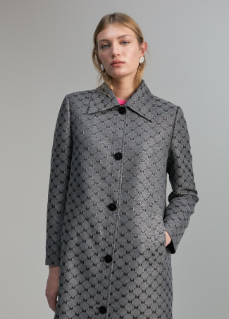 Trench monogramme lurex