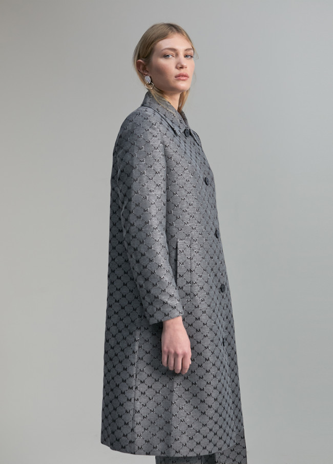 Trench monogramme lurex
