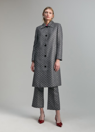 Trenchcoat Monogramm Lurex