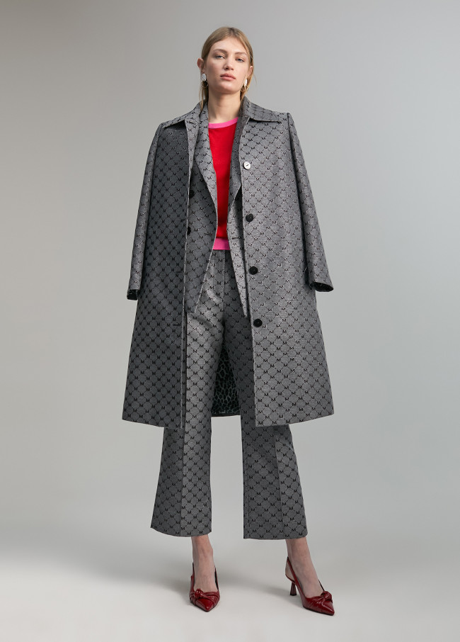 Trench monogramma in lurex