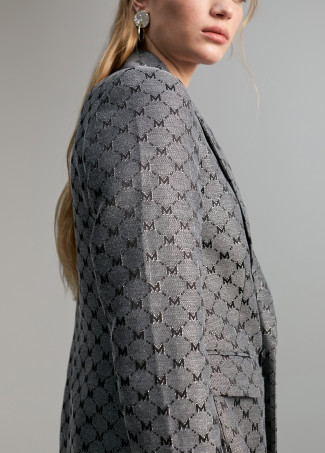 Blazer jacquard monogramme