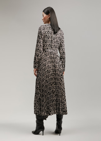 Robe monogramme bicolore