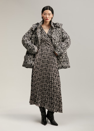 Kleid zweifarbiges Monogramm