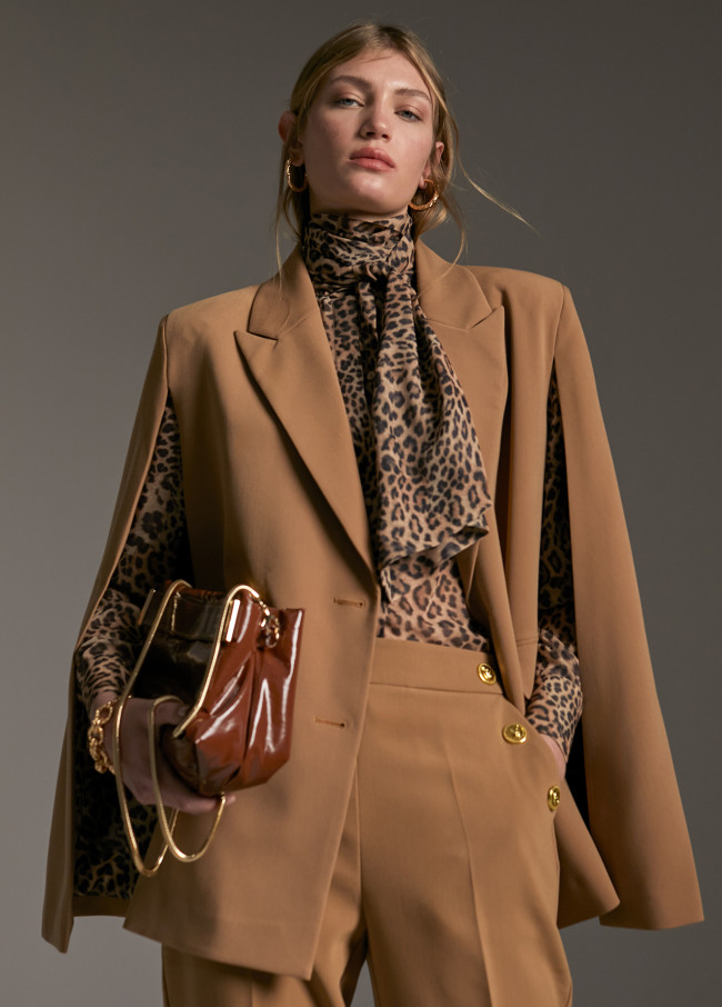 Cape style blazer