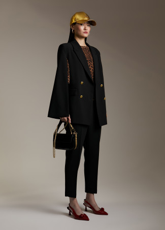 Blazer tipo mantella