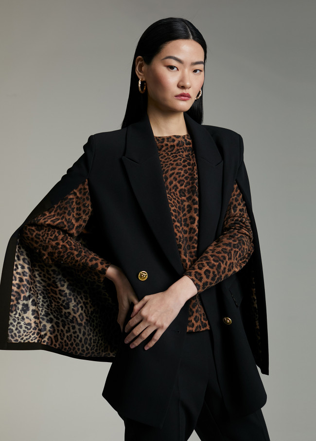 Blazer tipo mantella