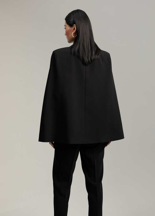 Cape-style blazer