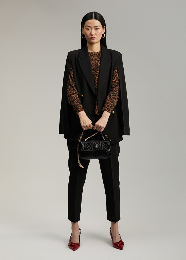Blazer tipo mantella