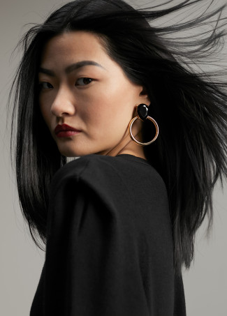 Robe maille épaulettes