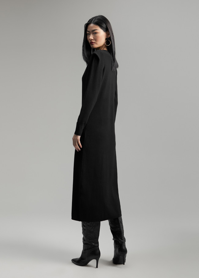 Robe maille épaulettes