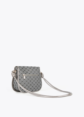 Besace grise jacquard