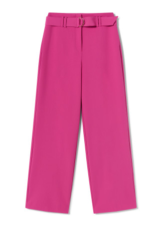 Hose Wide-Leg mit Gürtel