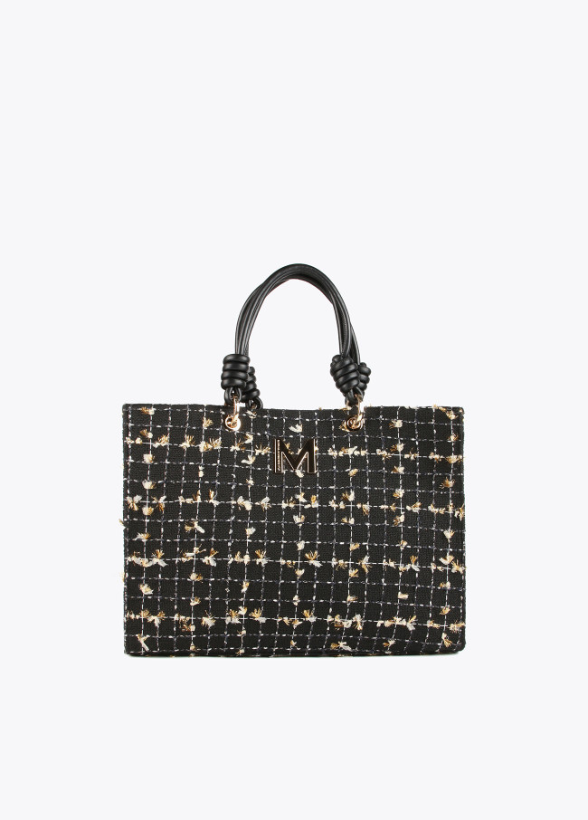 Tote bag em tweed