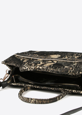 Tote bag em jacquard