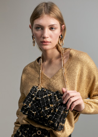 Tweed crossbody bag