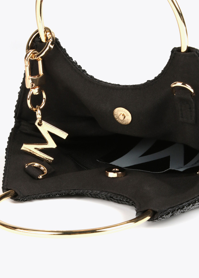 Gold evening bag