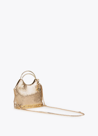 Bolsa de festa dourada