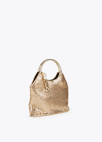 Bolsa de festa dourada