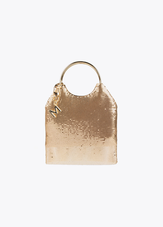 Gold evening bag