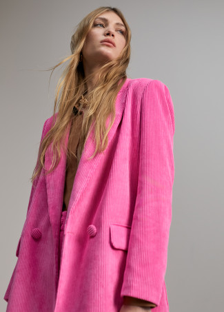 Blazer oversize de bombazina