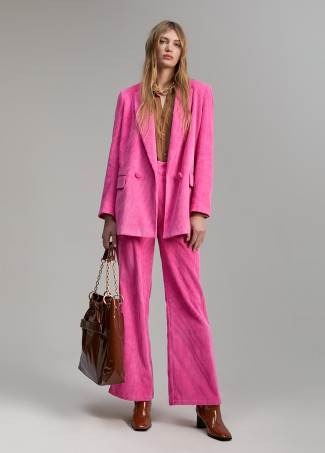 Oversize-Blazer aus Cord