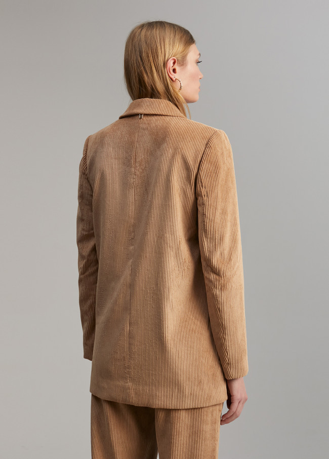 Oversize-Blazer aus Cord