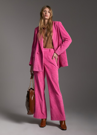 Pantalon velours côtelé wideleg