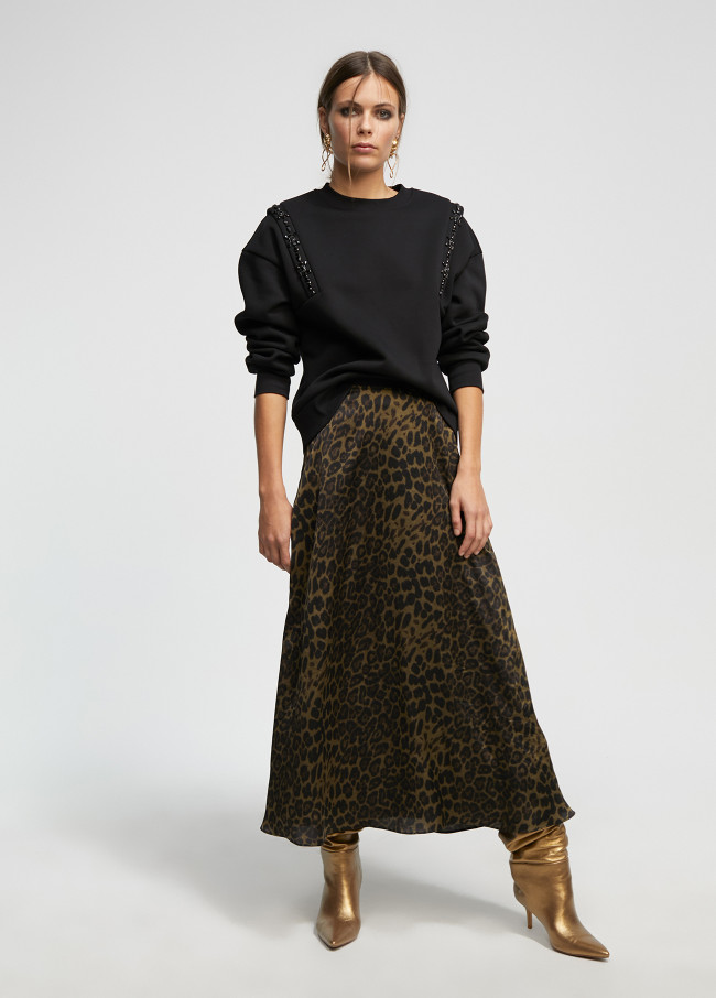 Animal print skirt