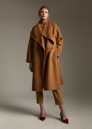 Handcrafted monochrome coat