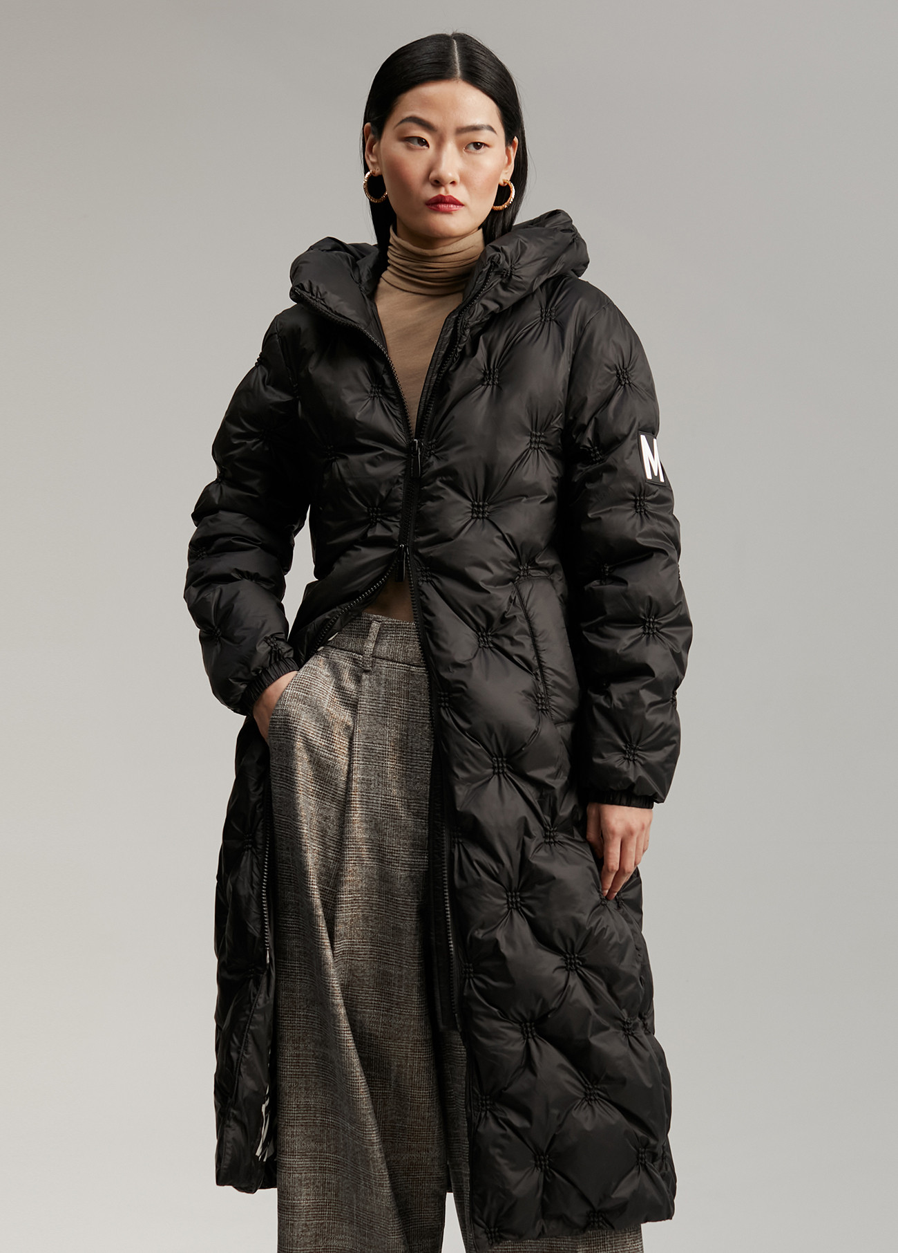 Long puffer coat