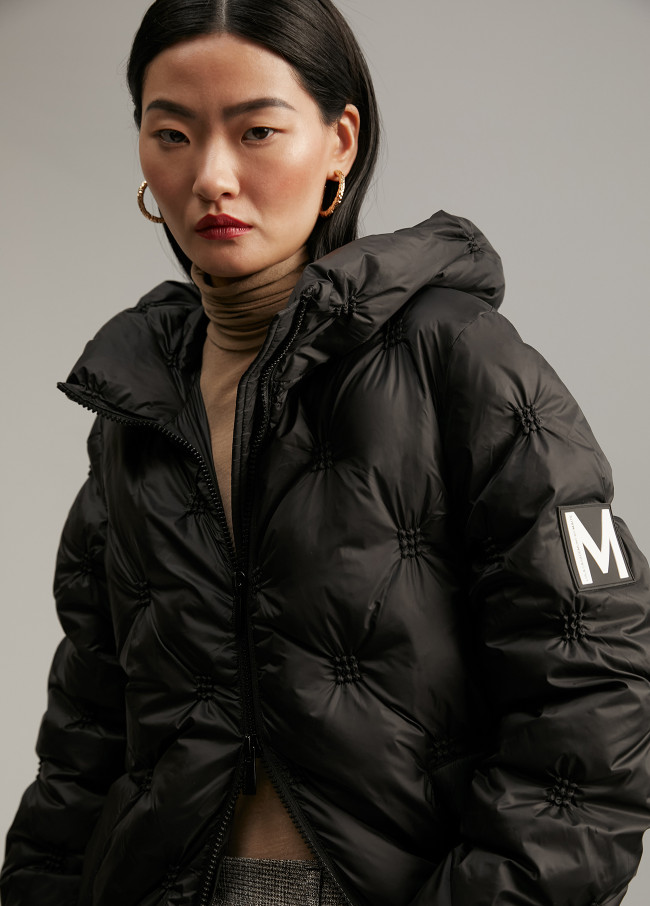 Manteau long matelassé