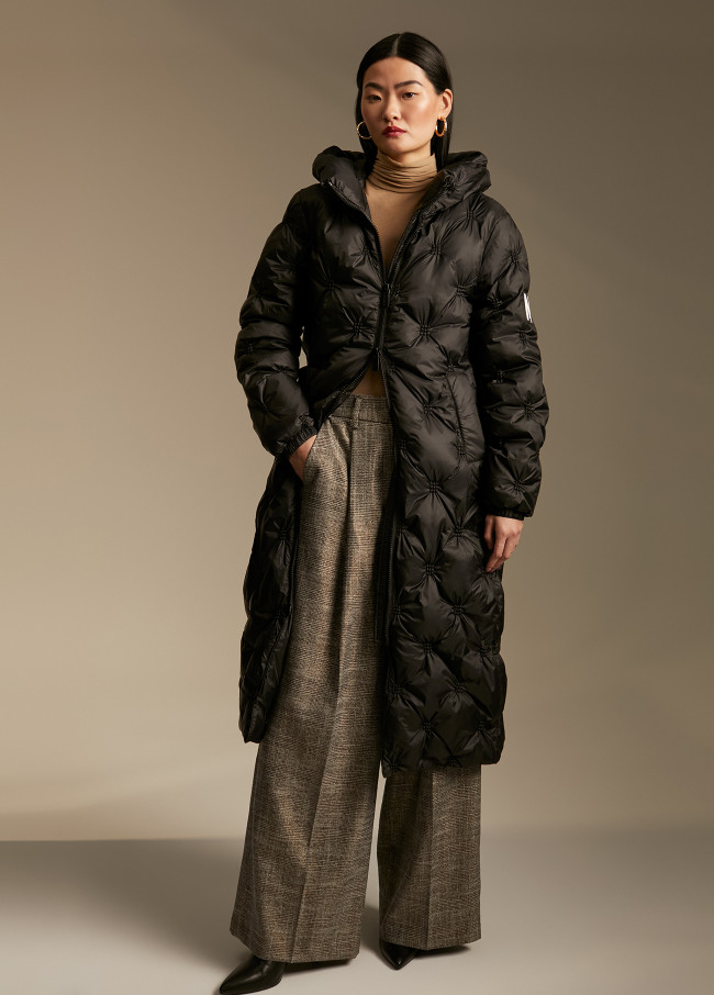 Long puffer coat