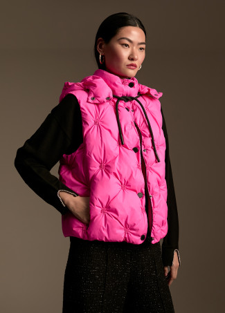 Steppweste mit Animal Print