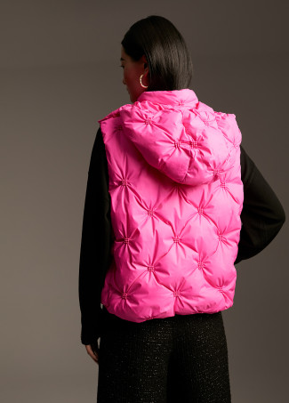 Steppweste mit Animal Print