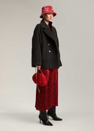 Jacket with quilted back