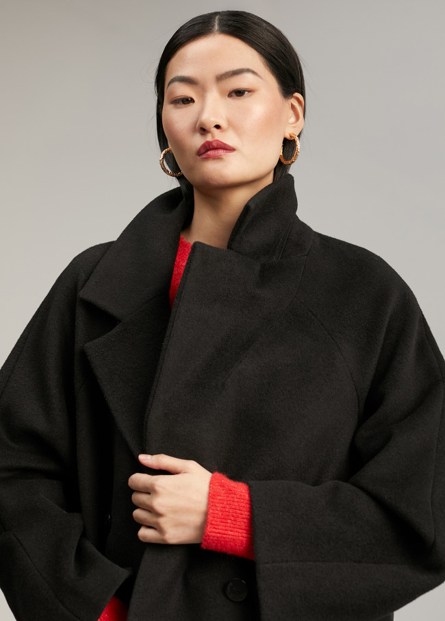 Jacket with quilted back