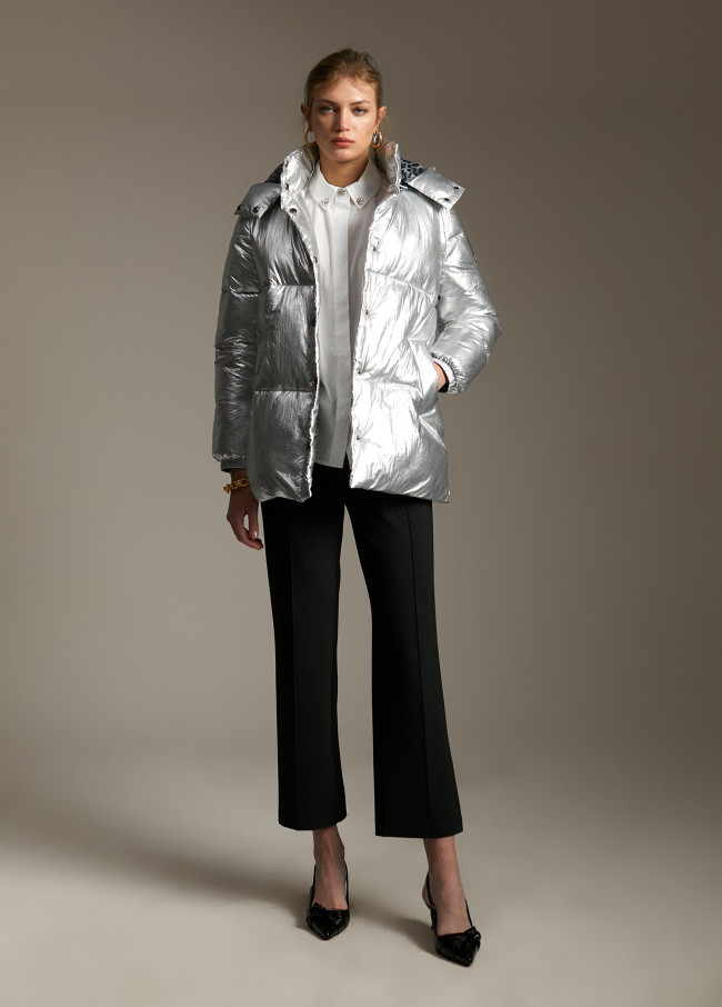 Anorak acolchado metalizado