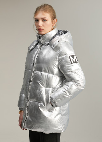 Anorak acolchado metalizado