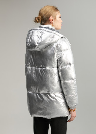 Anorak acolchado metalizado