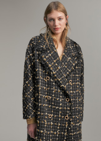Check shimmer coat