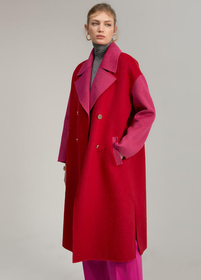 Cappotto bicolore handmade