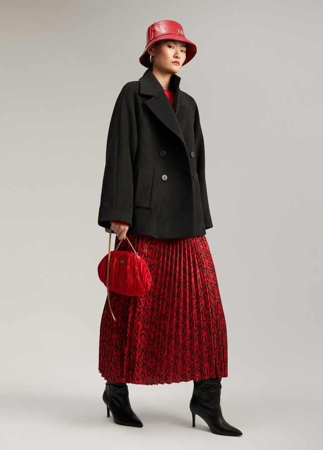 Jacket with quilted back