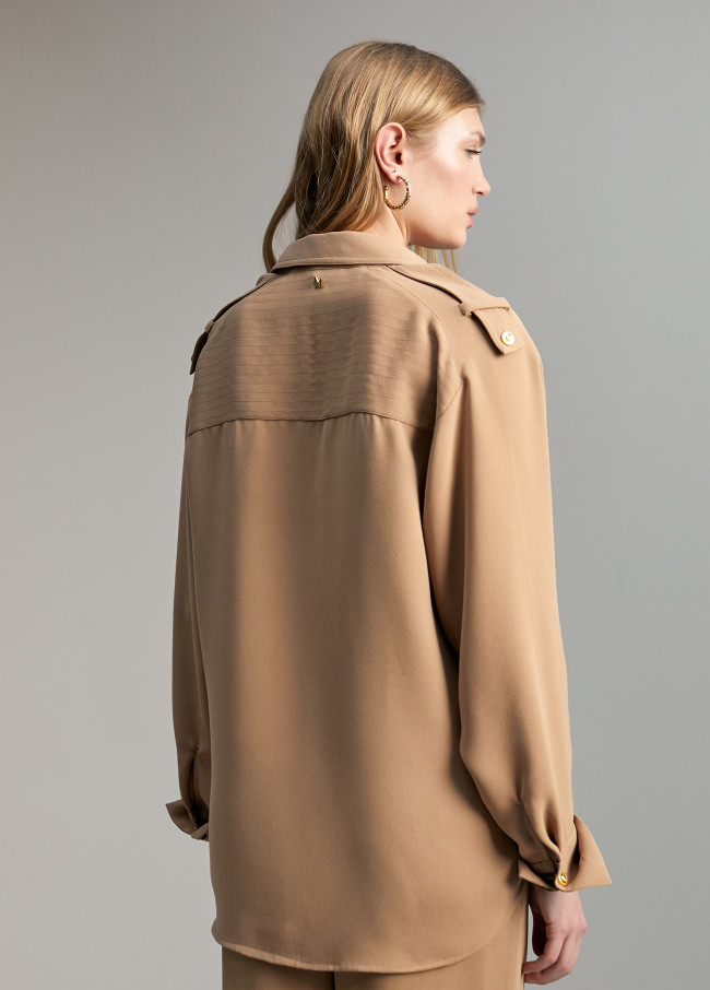 Giacca camicia con tasche