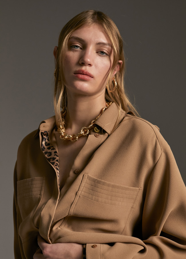 Giacca camicia con tasche