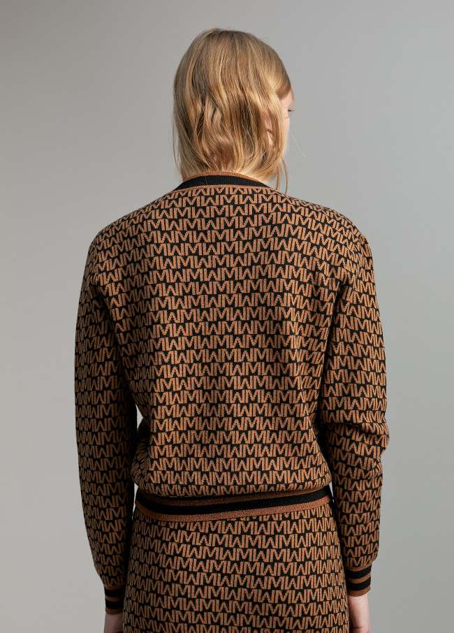 Cardigan monogramme