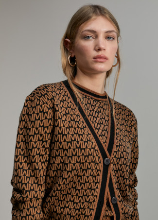 Cardigan monogramma