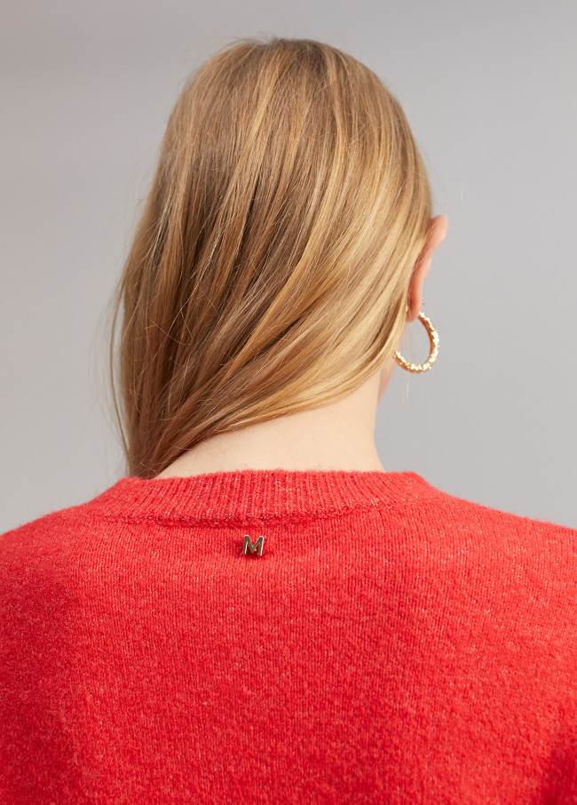 Sweater with crystal details